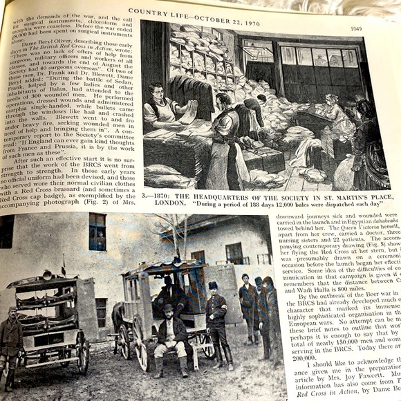 100 Years British Red Cross Country Life Magazine October 22, 1970 - Picture 7 of 12